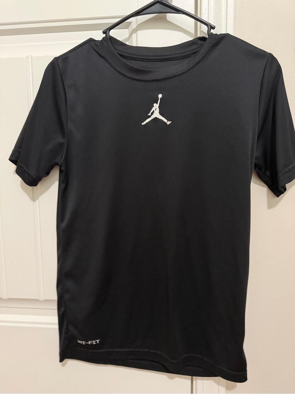 Jordan Black Short-Sleeve Dri-Fit Performance Shirt